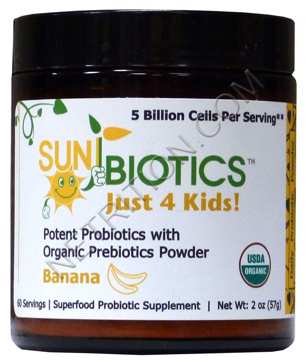 Sunbiotics Just 4 Kids! Potent Probiotics with Organic ...