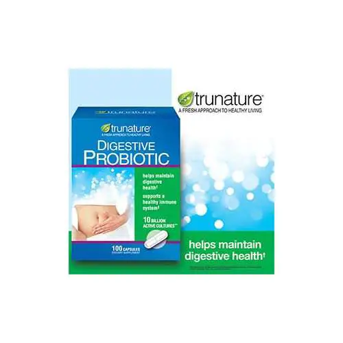 TruNature Digestive Probiotic Capsules, 100 Count $18.04