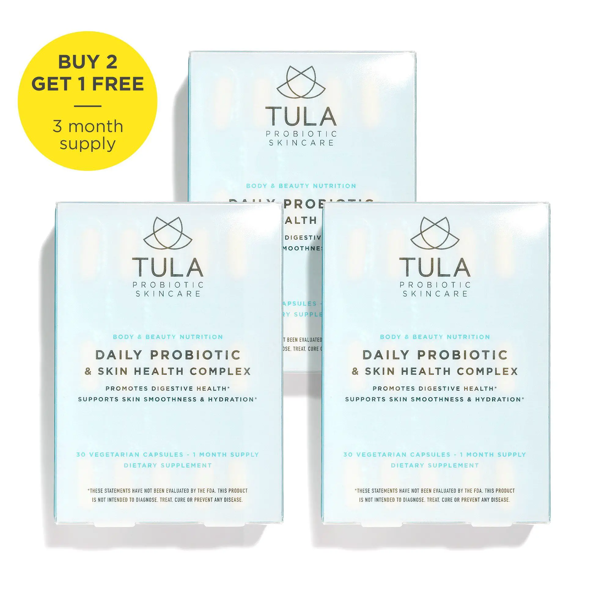TULA Skin Care Daily Probiotic and Skin Health Complex Probiotic ...