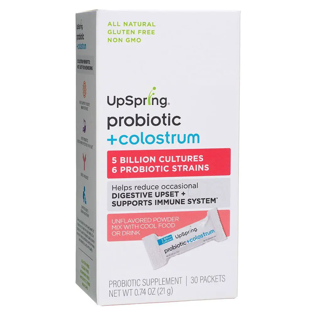 UpSpring Probiotic + Colostrum Powder for Babies and Kids, REDUCES ...