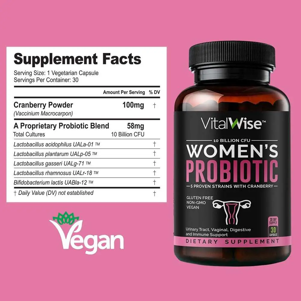 VitalWise Probiotics for Women, Made in USA, Vegan, Women ...