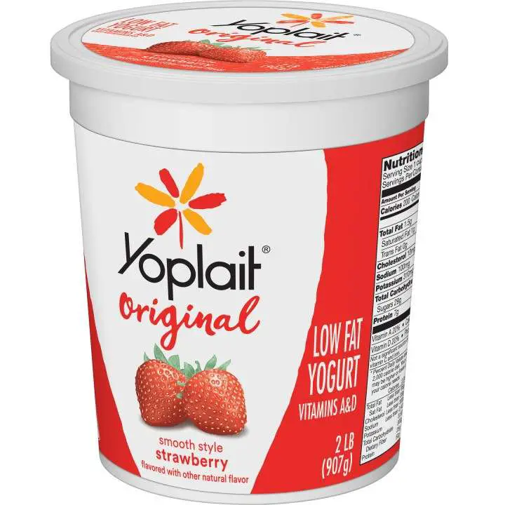 Yoplait Yogurt Nutrition Facts Label
